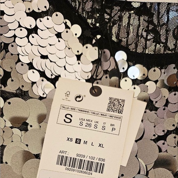 Zara sequin crop top - Picture 16 of 16